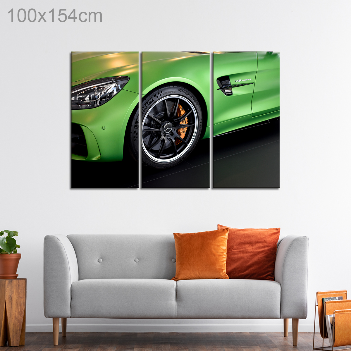 Green Mercedes Sports Car