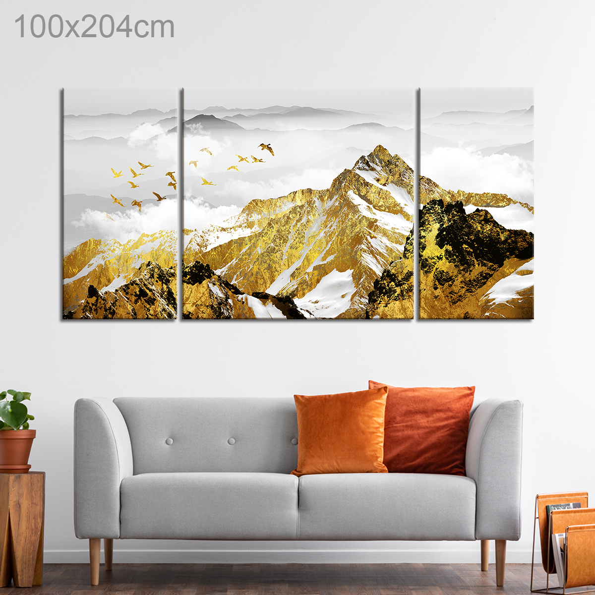 Golden Mountain Scenery