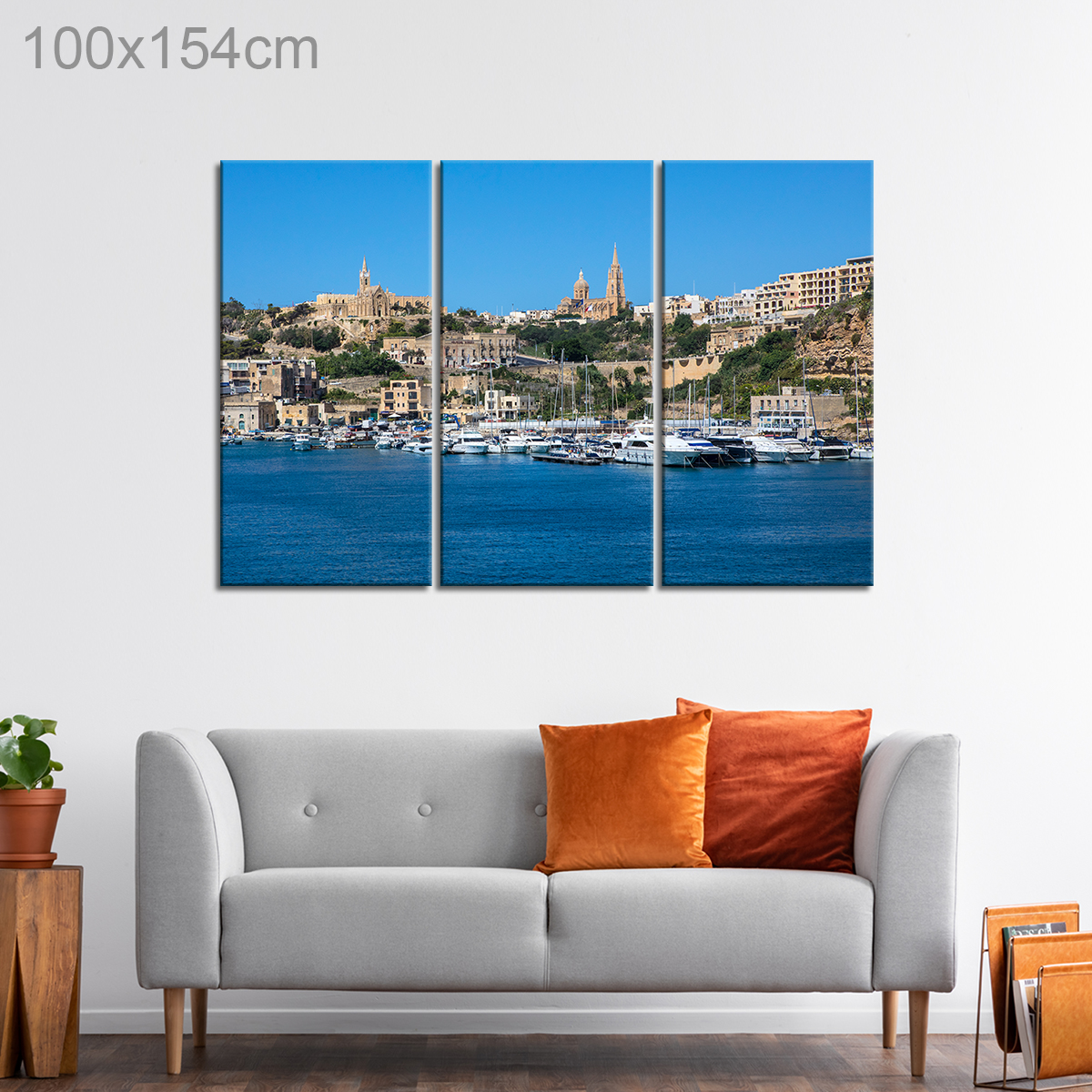 Mgarr Harbor on a Sunny Day, Gozo