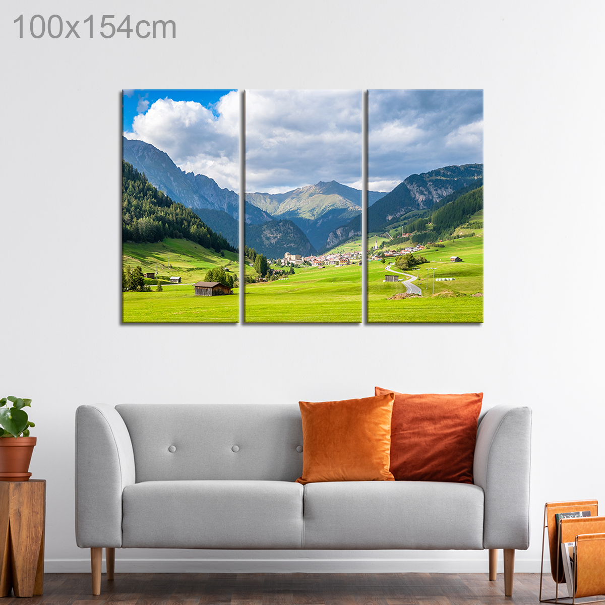 Mountains Surrounding Austrian Village, Nauders