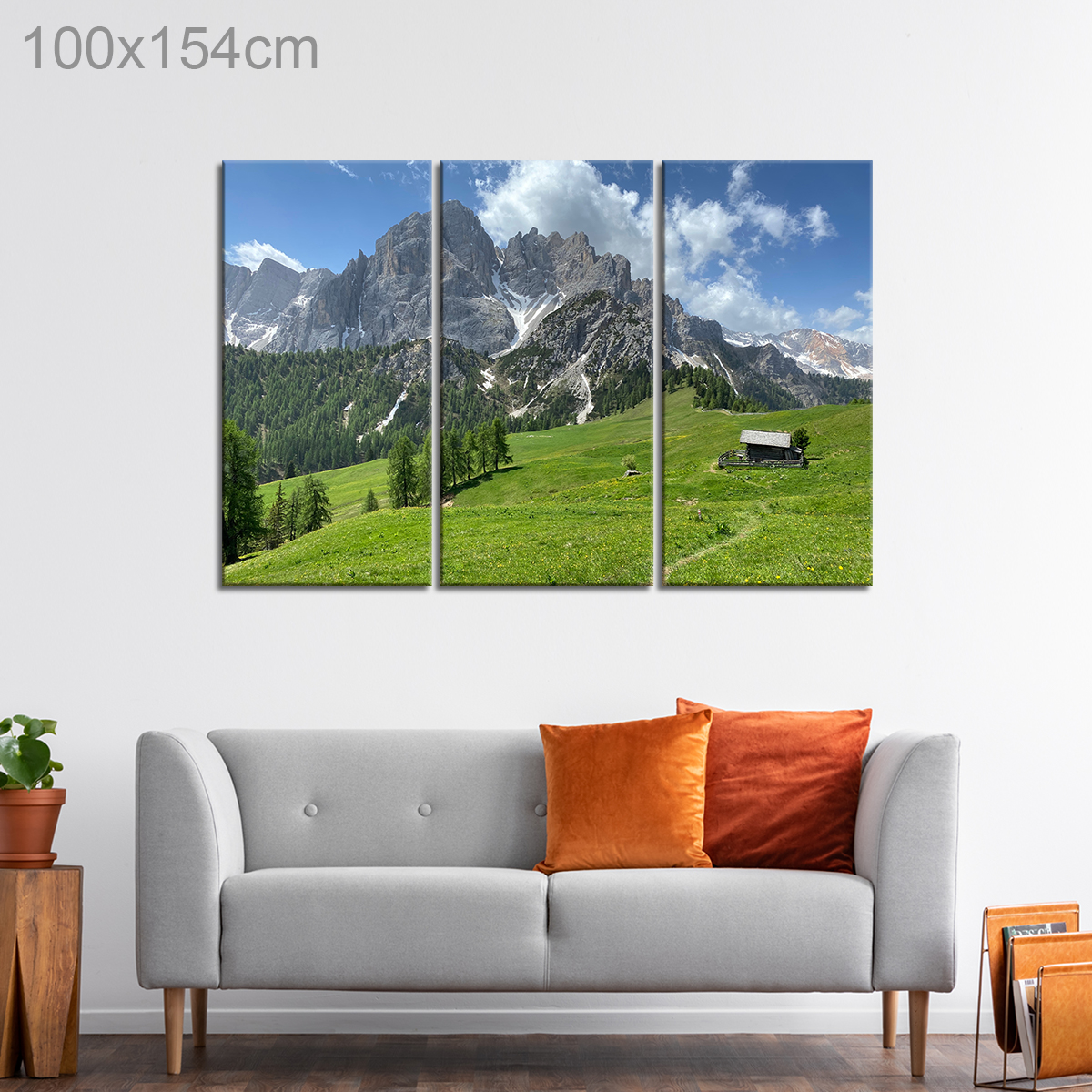 Puez Odle Nature Park in the Dolomites, Italy