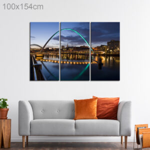 Sunset at Newcastle Millenium Eye Bridge