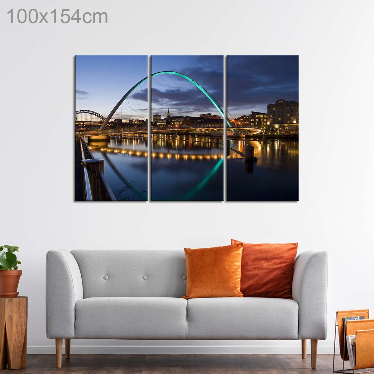 Sunset at Newcastle Millenium Eye Bridge