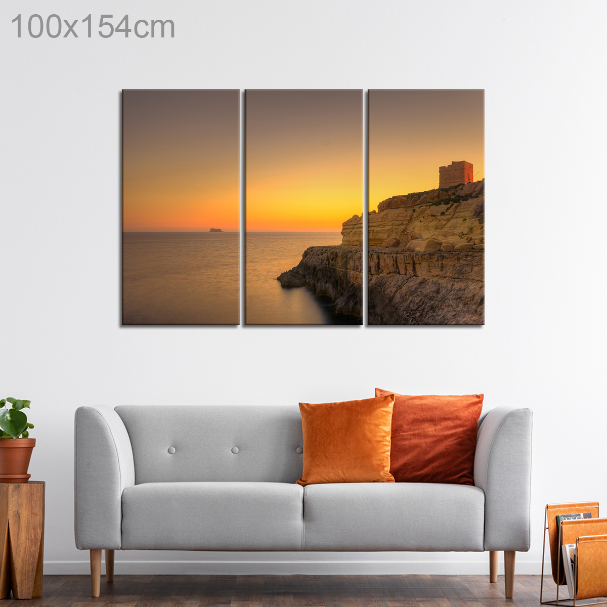 Sunset over Filfla, Malta