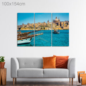 Marsamxett Harbor and Valletta Skyline