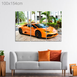 Orange Lamborghini Aventador