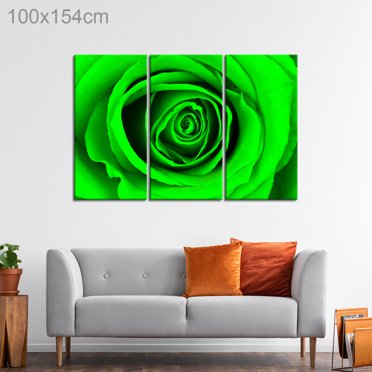 Close Up of Neon Green Rose