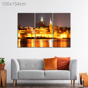 Valletta Skyline at Night, Malta