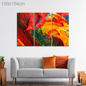 Brush Stroked Abstract Oil Painting