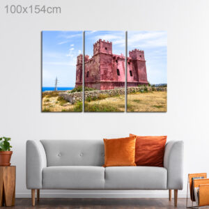 Saint Agatha’s Red Tower in Mellieha, Malta