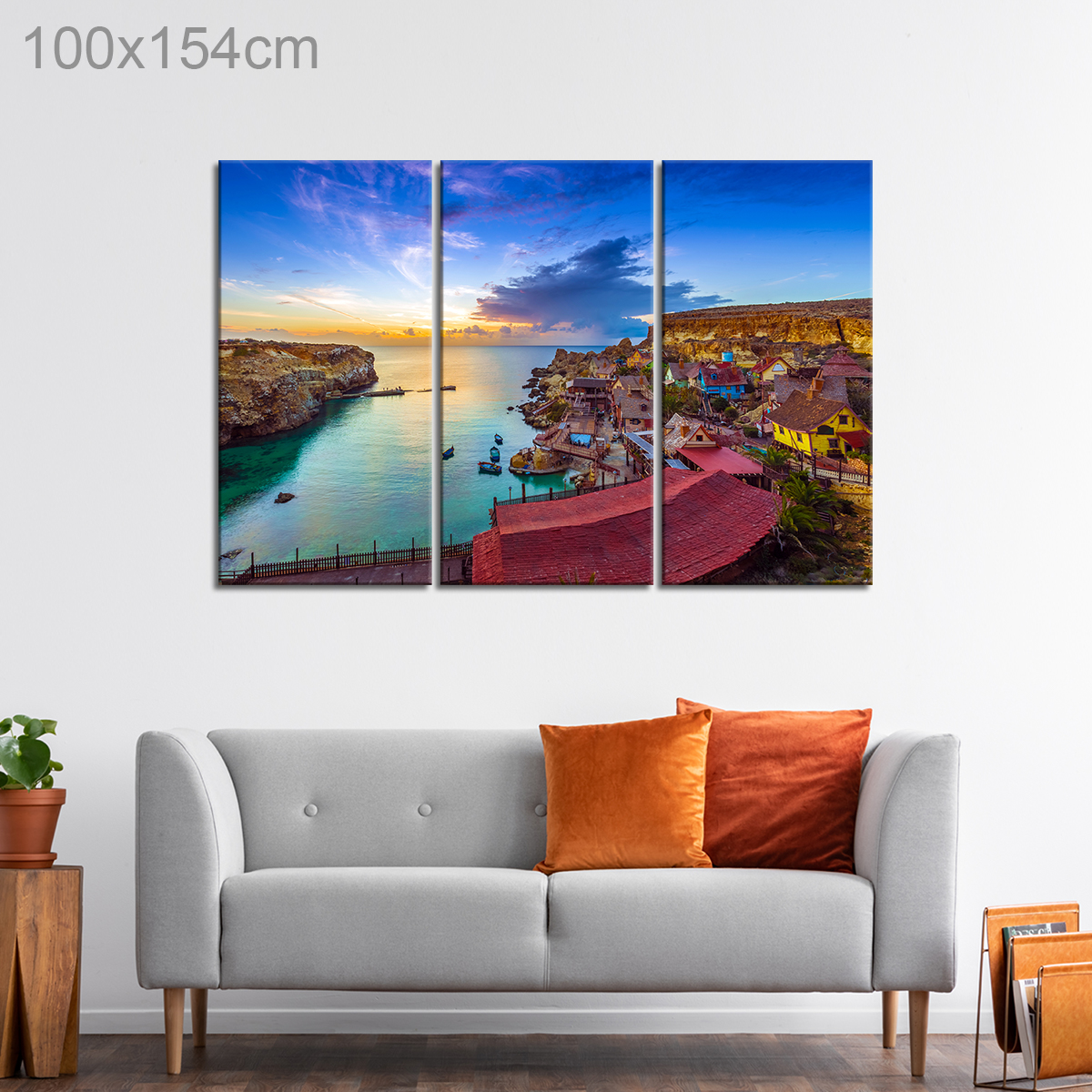 Aerial View of Popeye Village, Malta