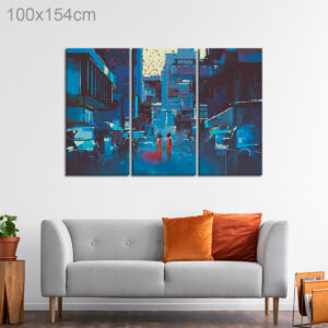 Romantic Lit Alley Way Painting