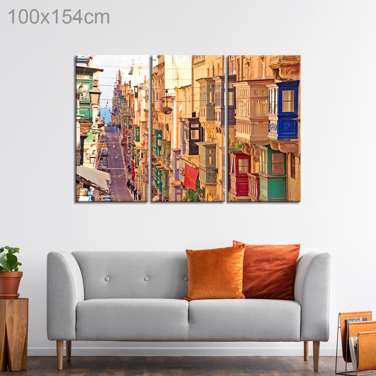 Colorful Balconies of Valletta, Malta