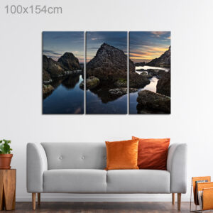 Triptych Simple Canvas Print