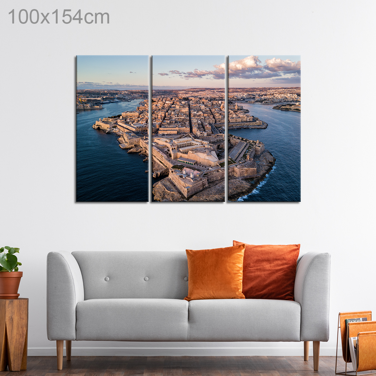 Aerial Drone View of Valletta, Malta