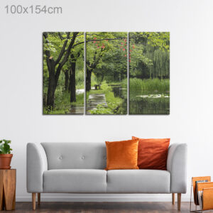 A Pond on a Rainy Day