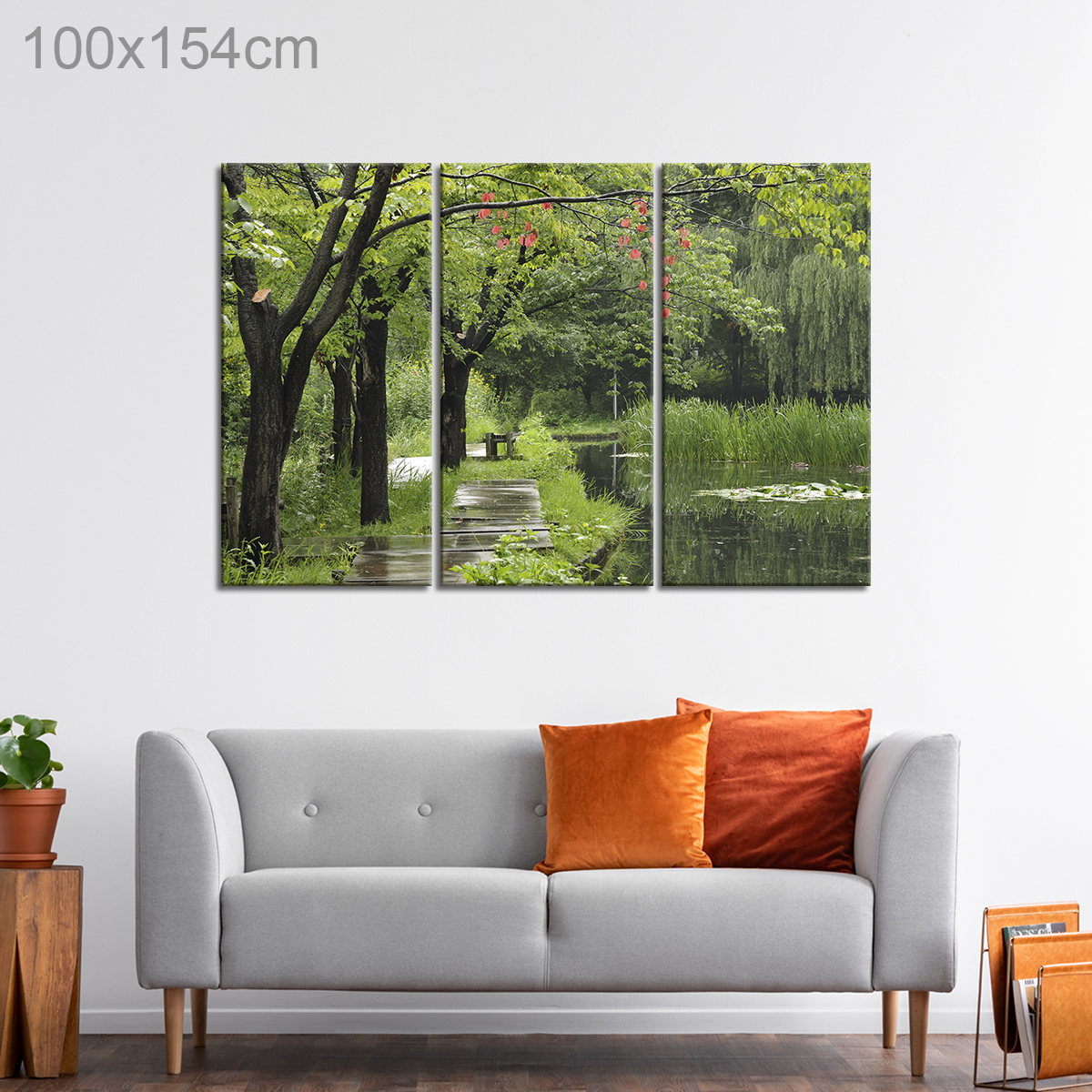 A Pond on a Rainy Day