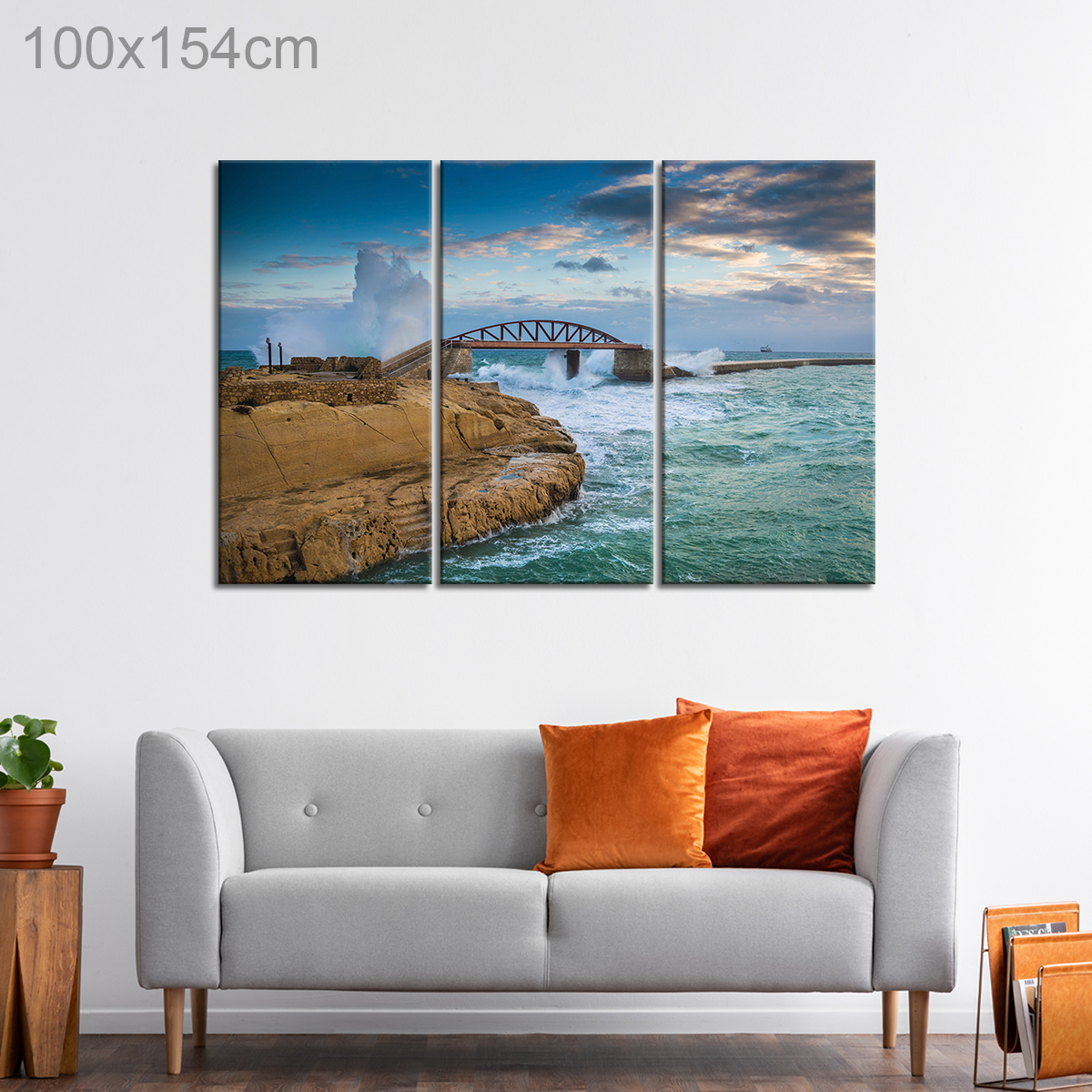 Breakwater Bridge in Valletta, Malta