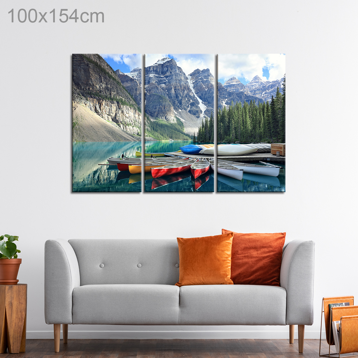 Moraine Lake in Rocky Mountains of Alberta, Canada