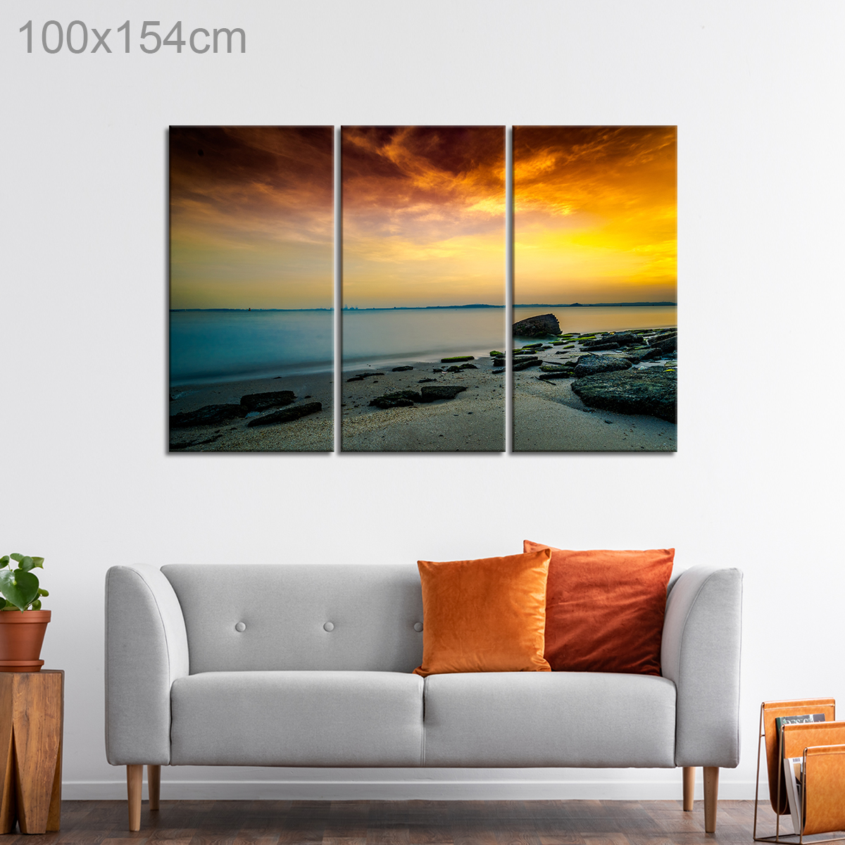 Sunset Contrast over a Beach