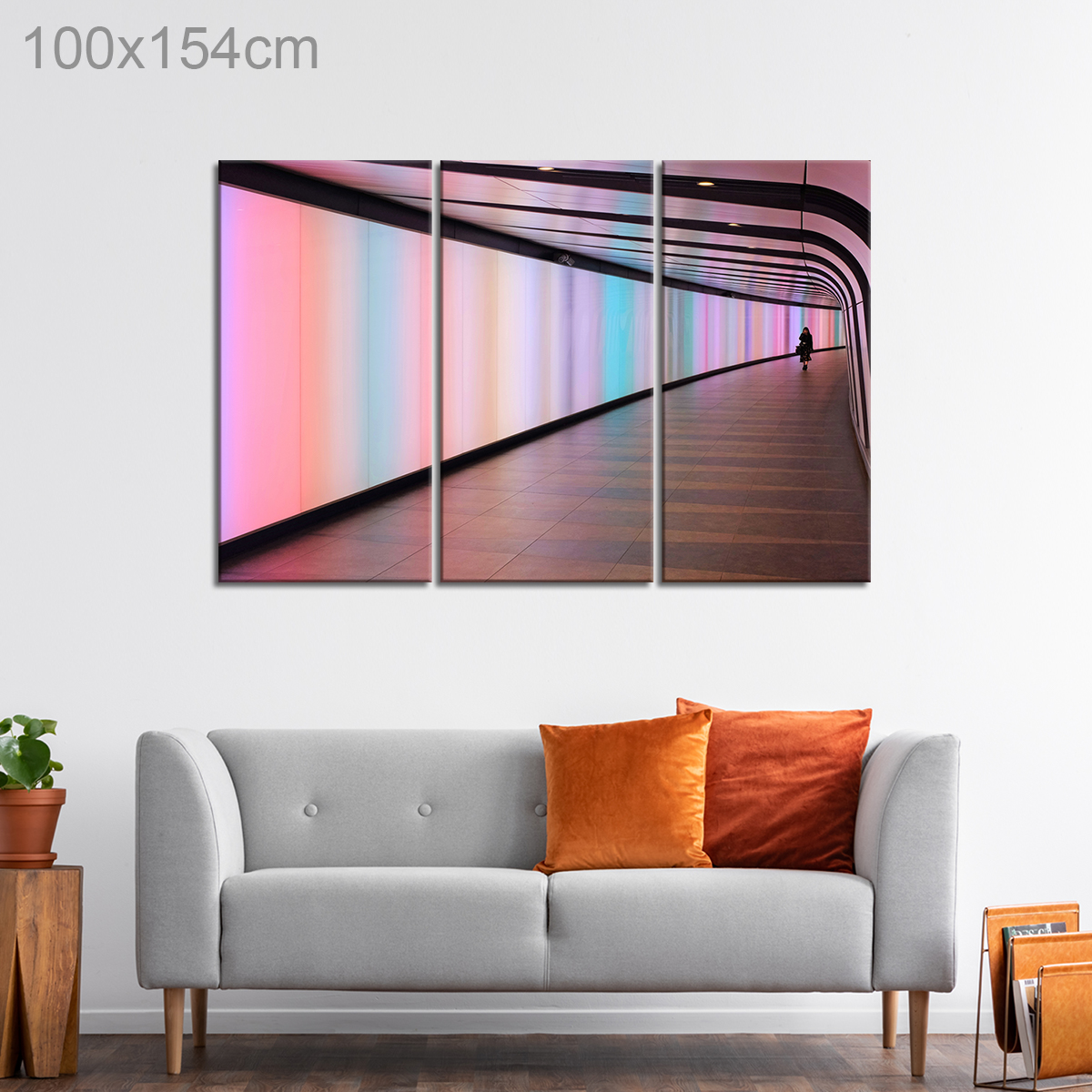Colorful Hologram Hallway