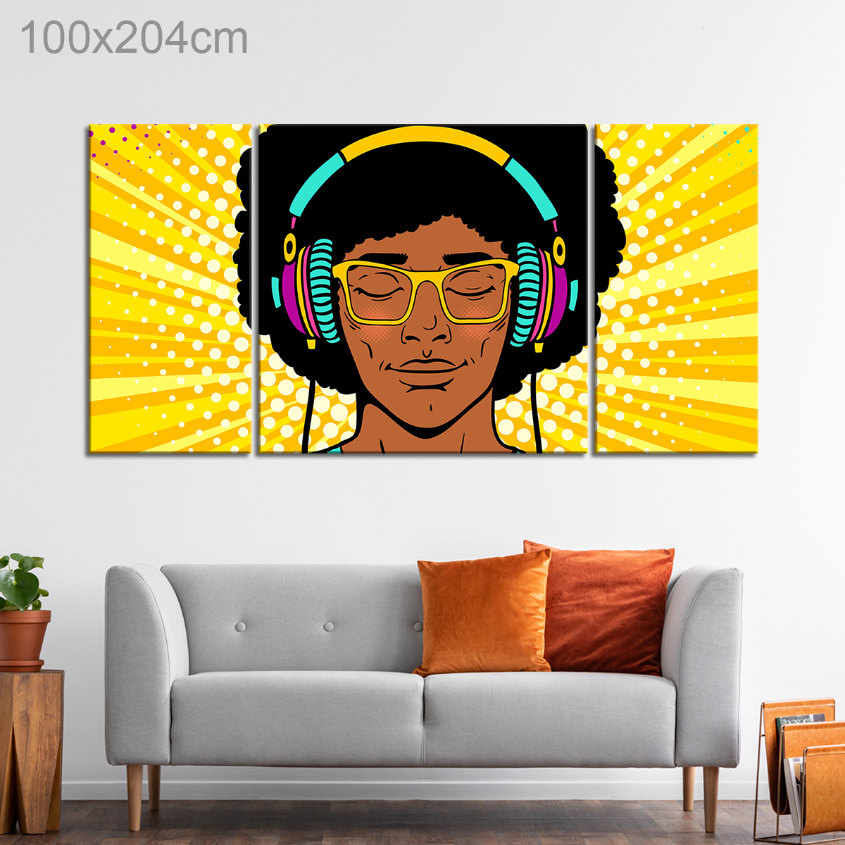 Listening to Music Comic Artwork