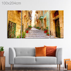 Alley Way Neighborhood in Valletta, Malta