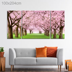Pink Flower Tree Forest