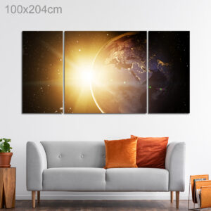 View of the Sun behind the Earth