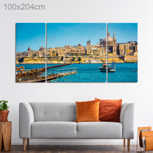 Marsamxett Harbor and Valletta, Malta