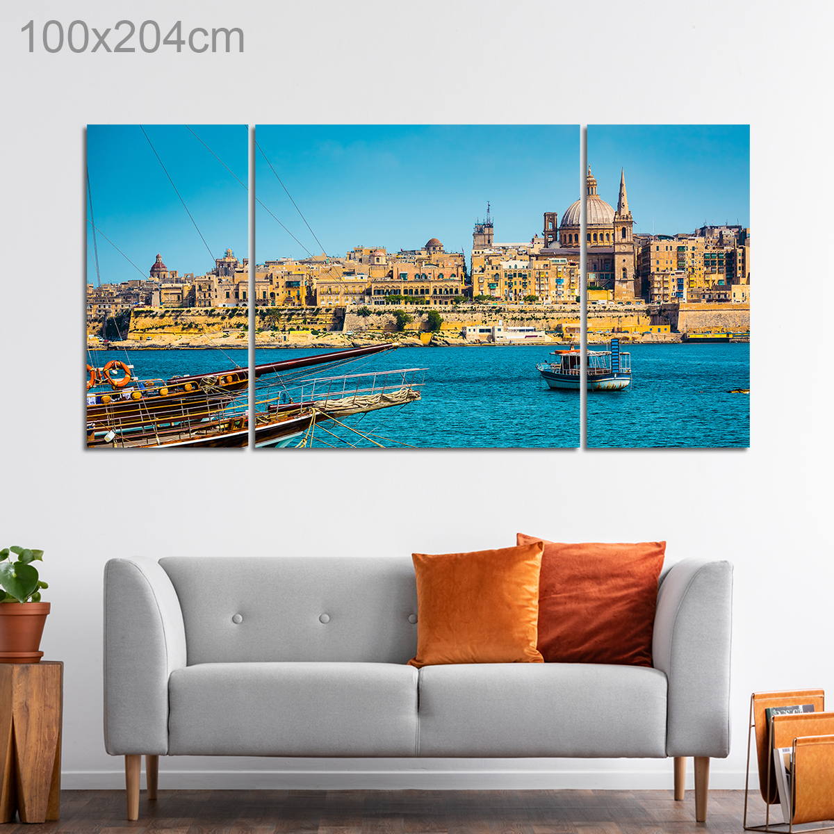 Marsamxett Harbor and Valletta, Malta