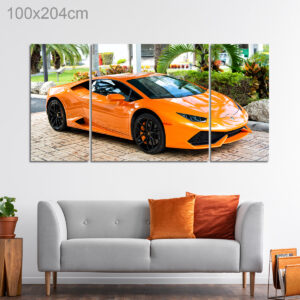 Orange Lamborghini Aventador