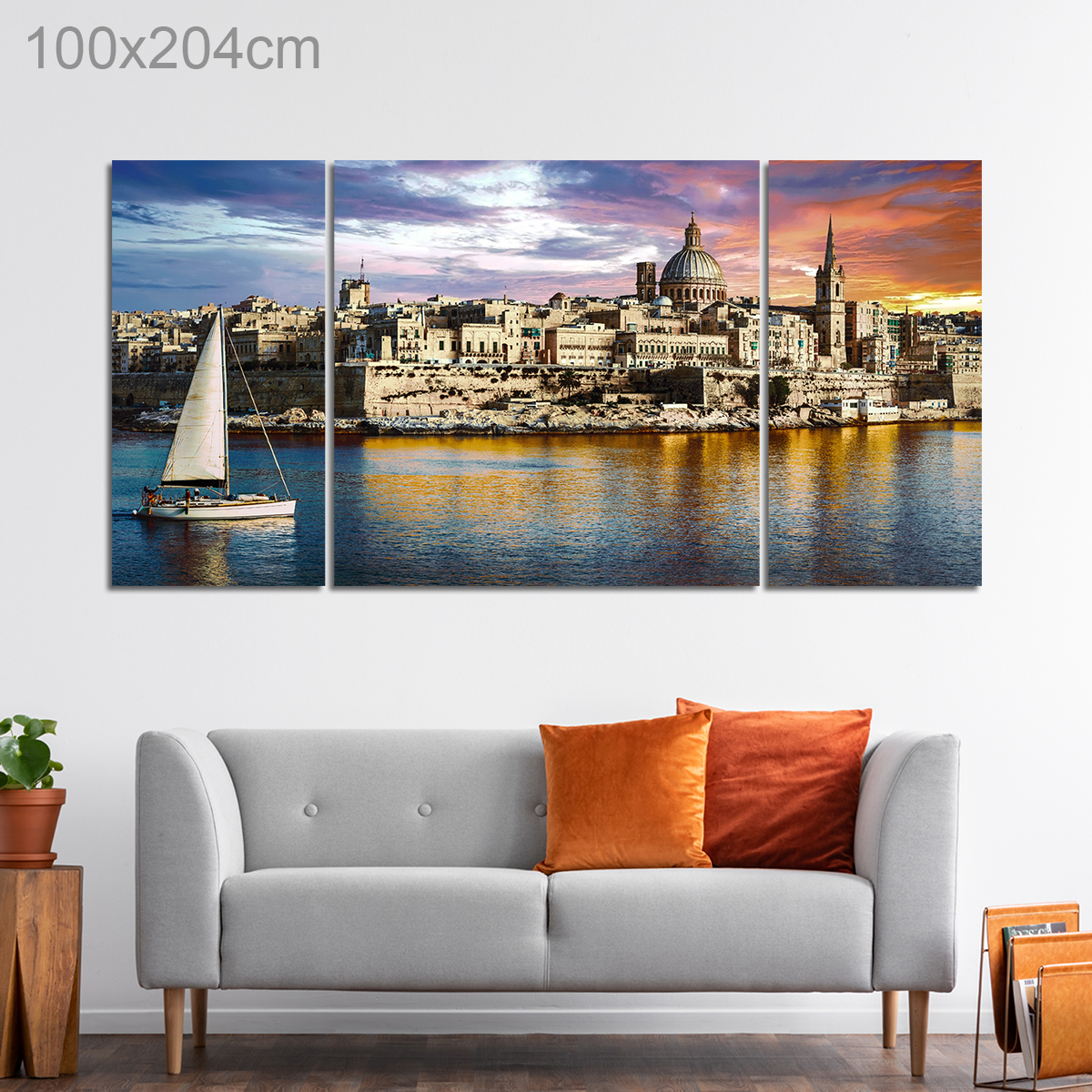 Valletta Skyline at Sunset