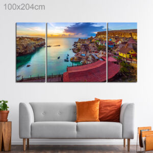 Aerial View of Popeye Village, Malta