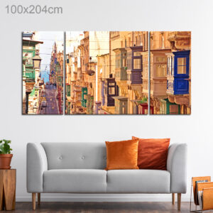 Colorful Balconies of Valletta, Malta