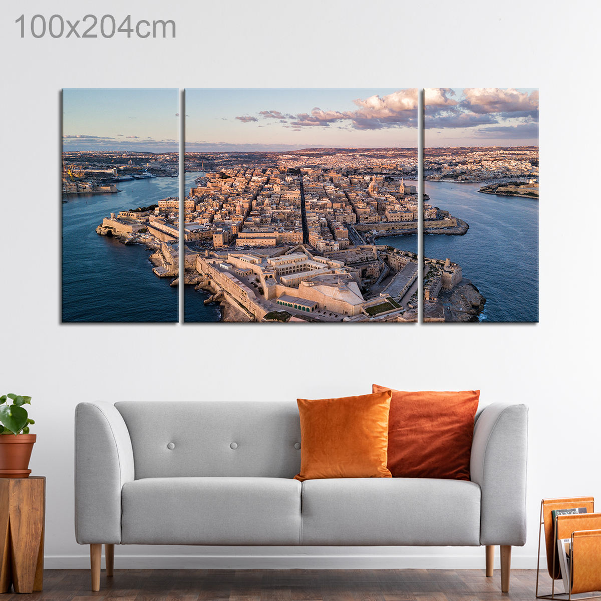 Aerial Drone View of Valletta, Malta