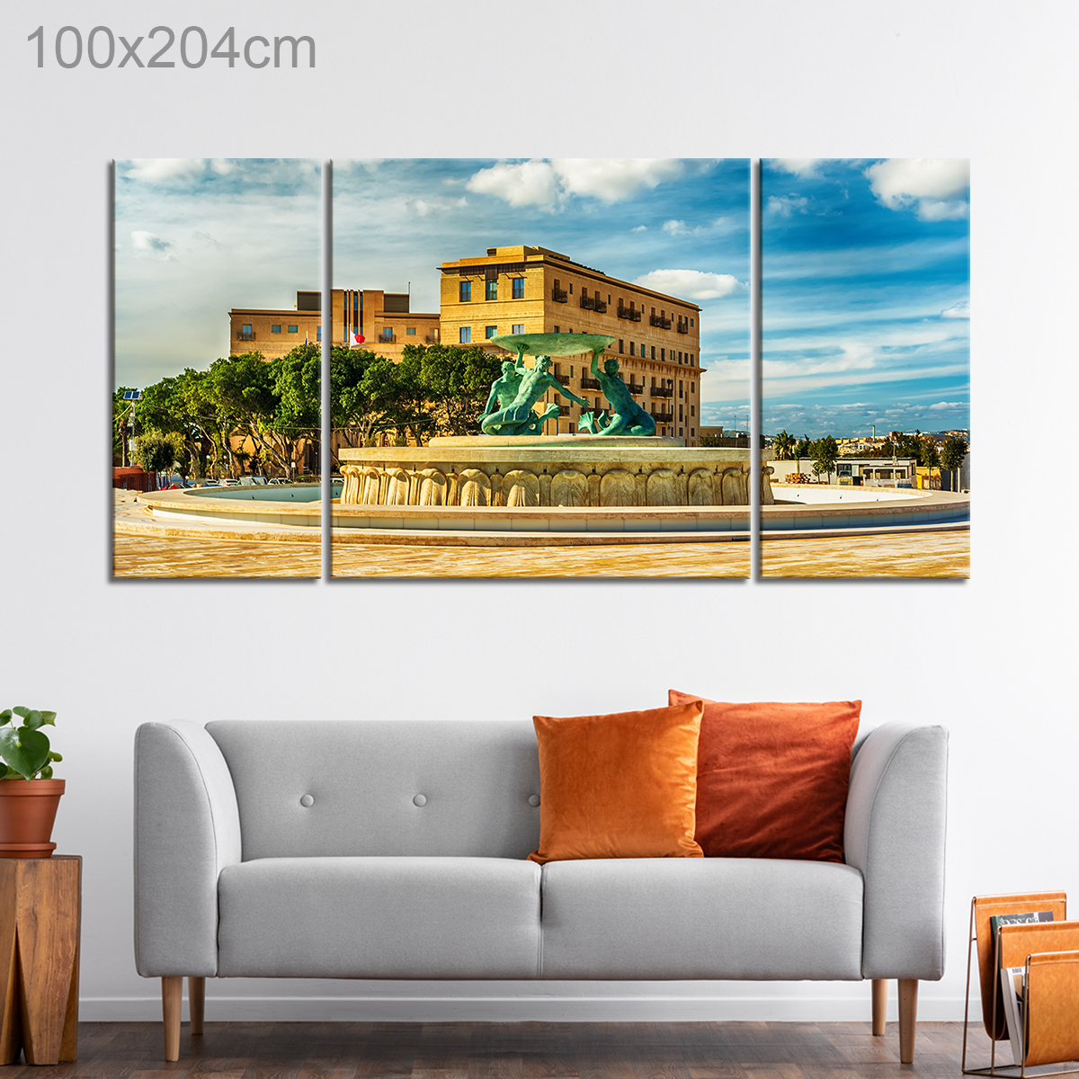 Triton of Fountain of Valletta, Malta