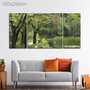 A Pond on a Rainy Day