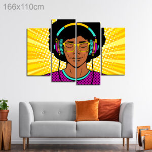 Listening to Music Comic Artwork