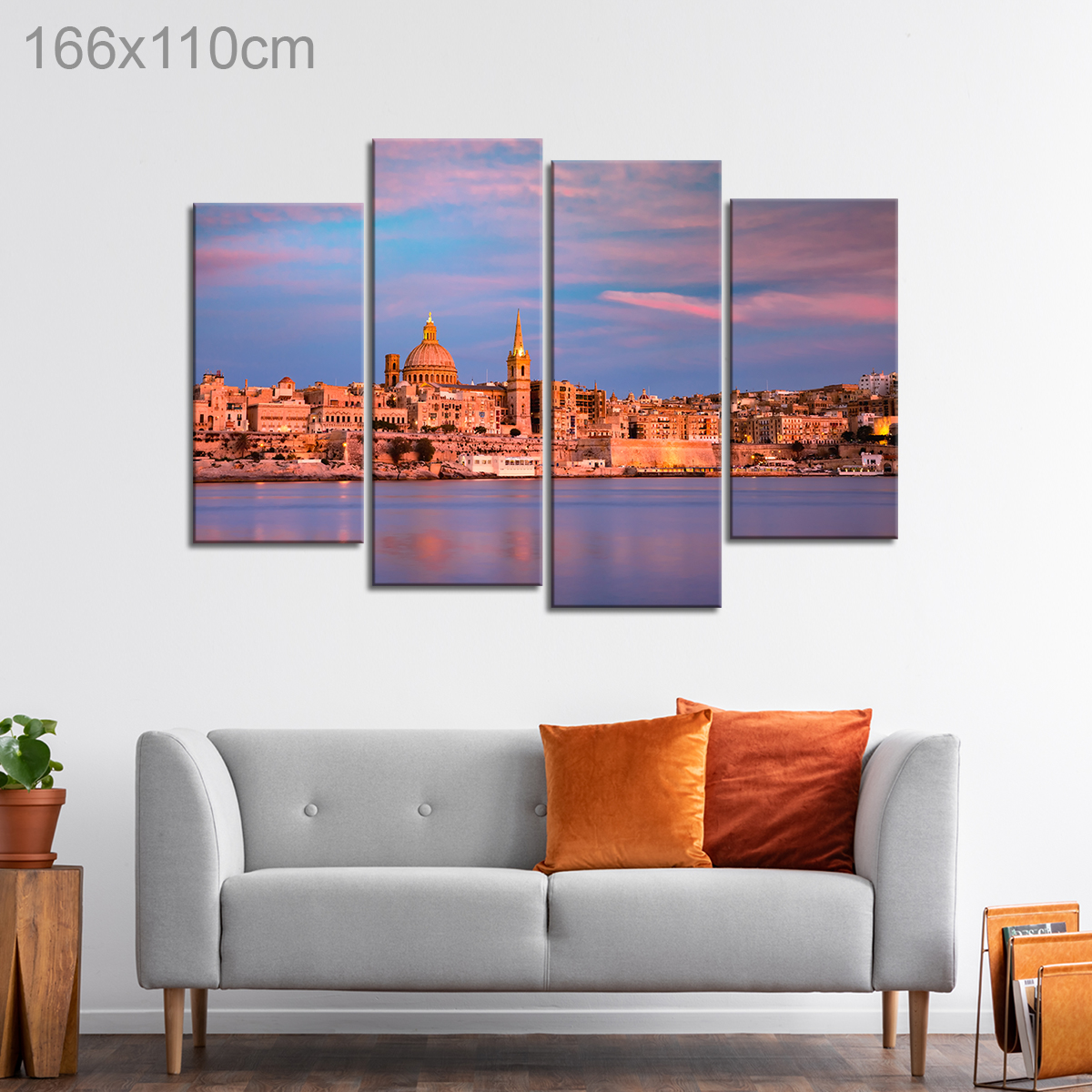 City View of Valletta from Sliema, Malta