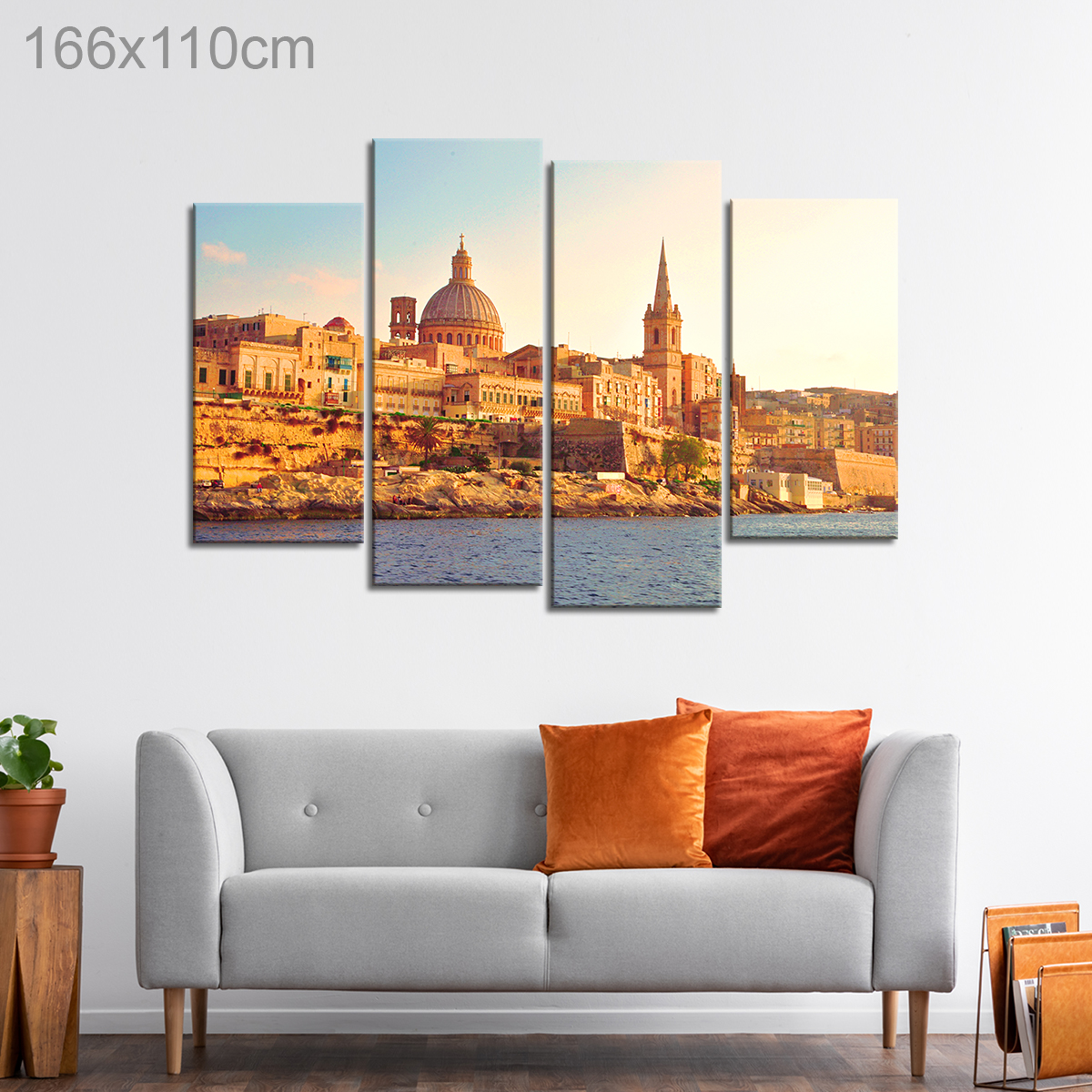 Panoramic City View of Valletta, Malta