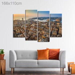 Panoramic Aerial View of Valletta