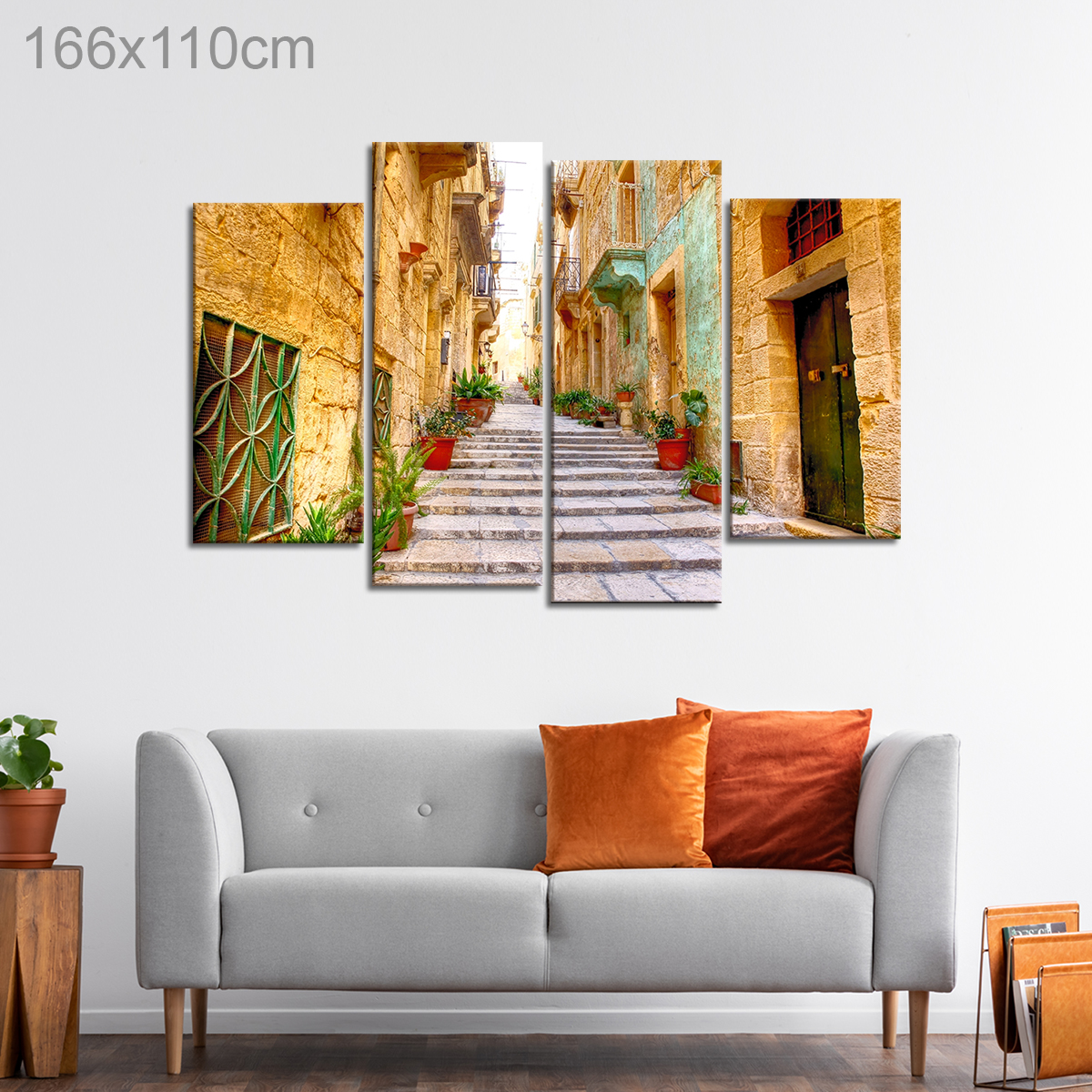 Alley Way Neighborhood in Valletta, Malta