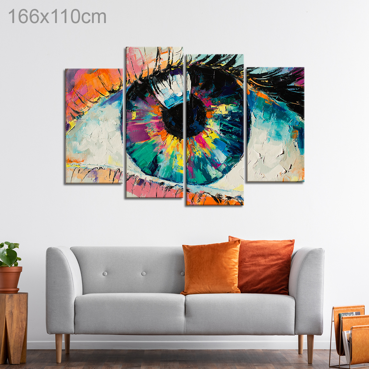 Abstract Oil Painting of an Eye