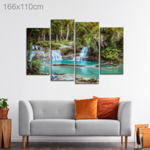 Kuang Si Falls Waterfall in Luang Prabang, Laos