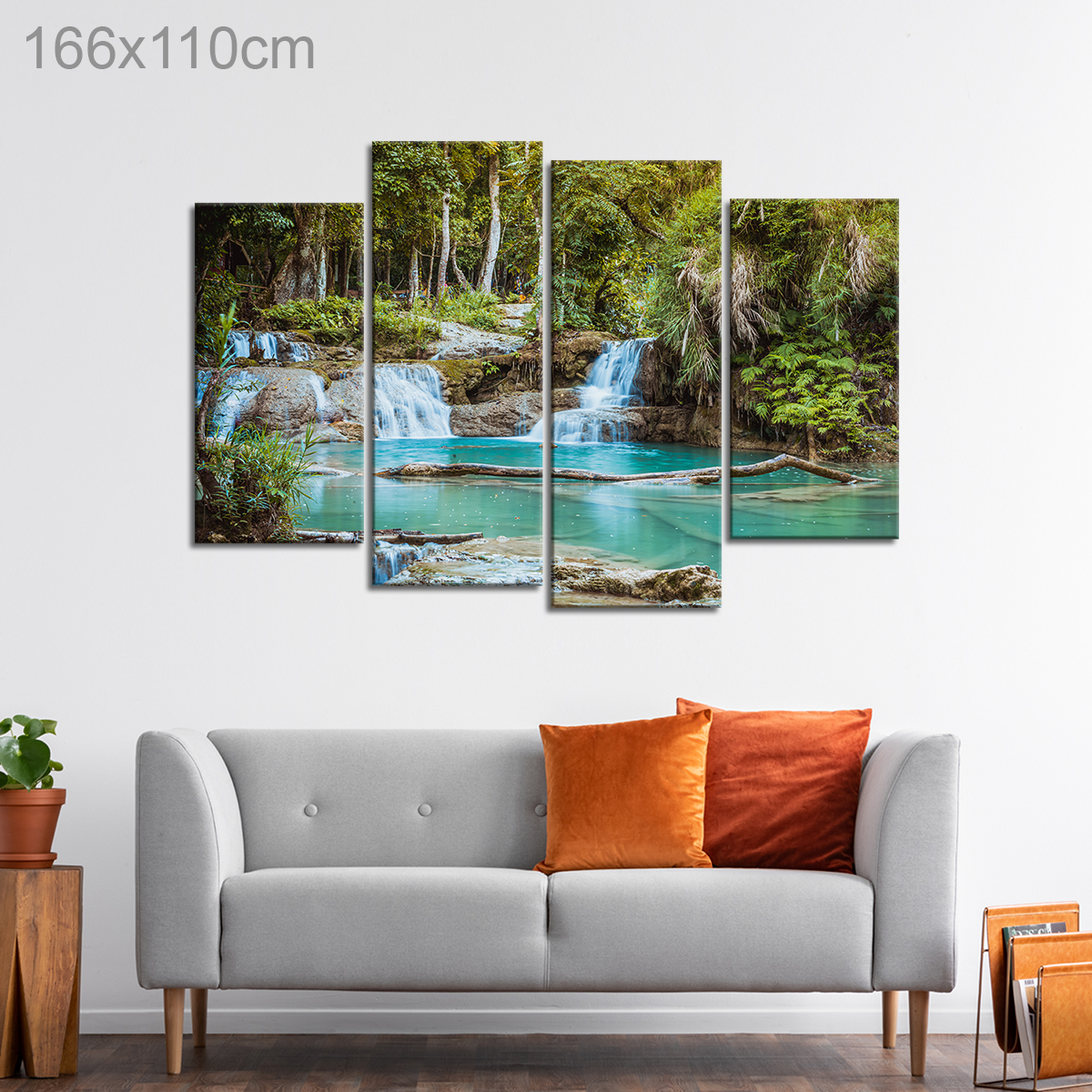 Kuang Si Falls Waterfall in Luang Prabang, Laos