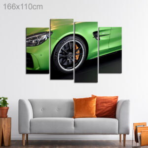 Green Mercedes Sports Car