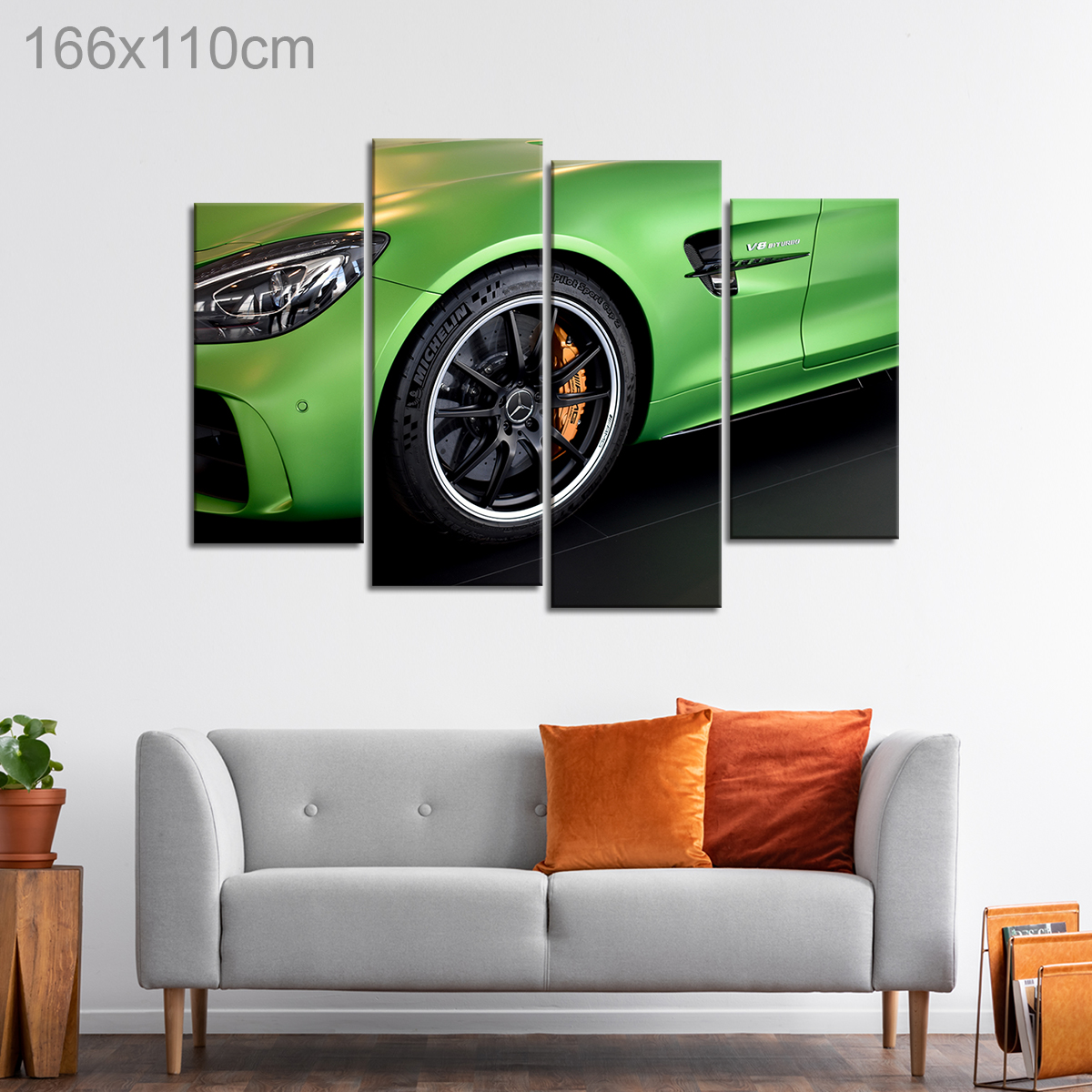 Green Mercedes Sports Car