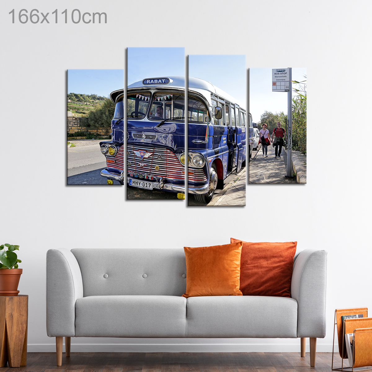 Retro Bus at Marsaxlokk, Malta