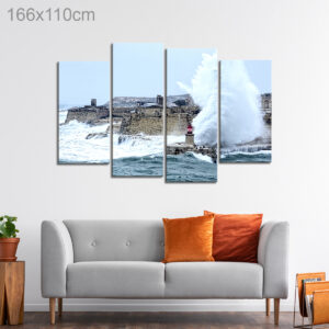 Lighthouse in Valletta during a Storm